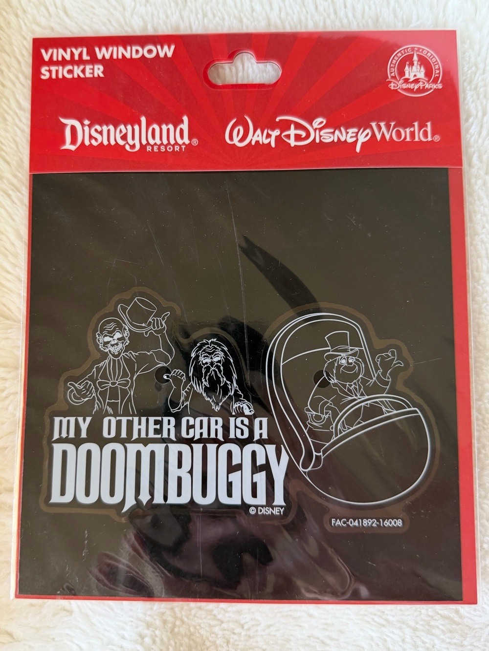 Disney Parks Haunted Mansion My Other Car Is A Doombuggy Vinyl Window Decal
